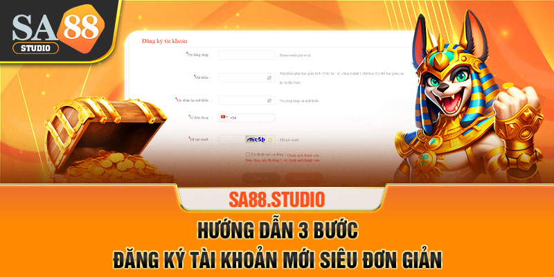 3 bước đăng ký SA88 cực dễ